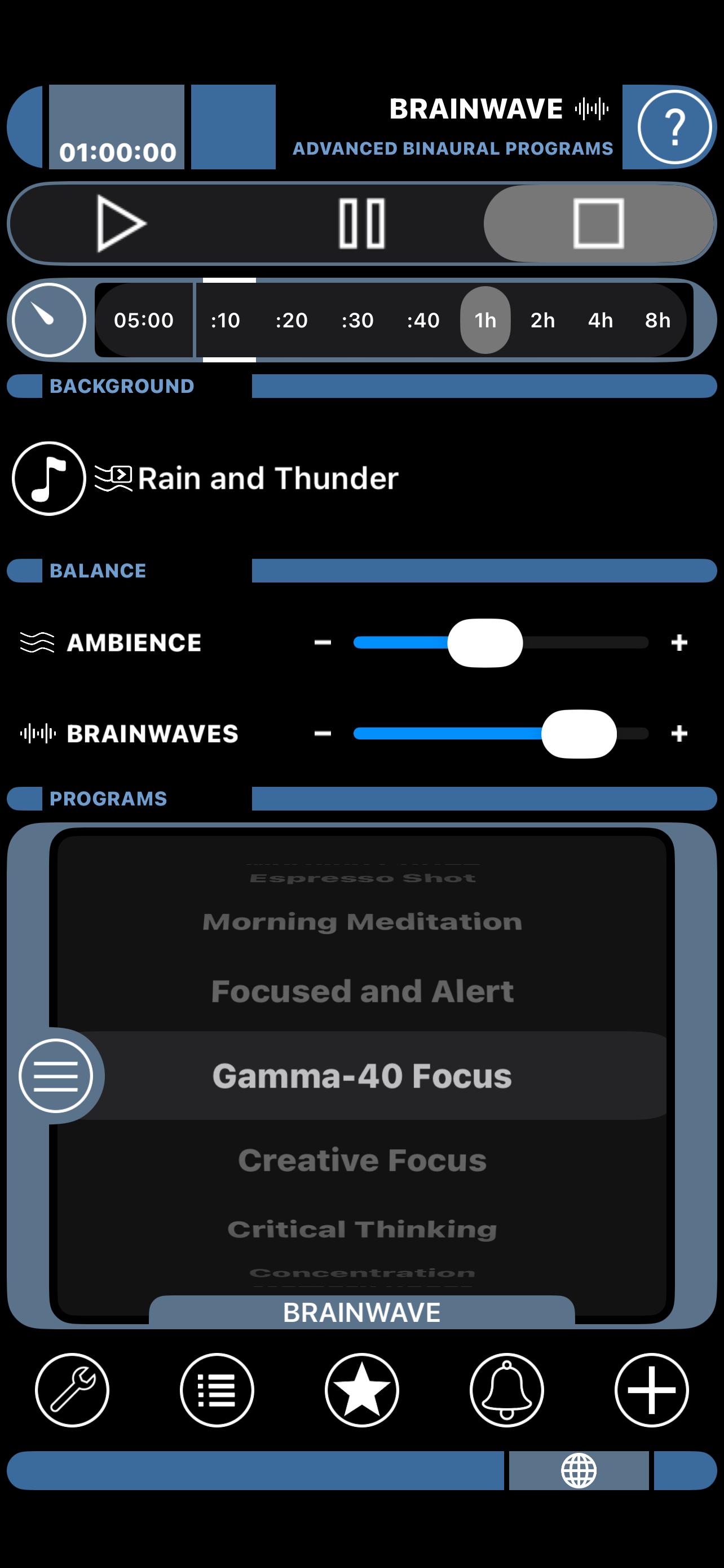 BrainWave screenshot